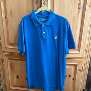 American Eagle Outfitters Blue Polo Shirt